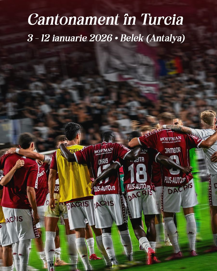 Cantonamentul de iarnă al Rapidului în Turcia